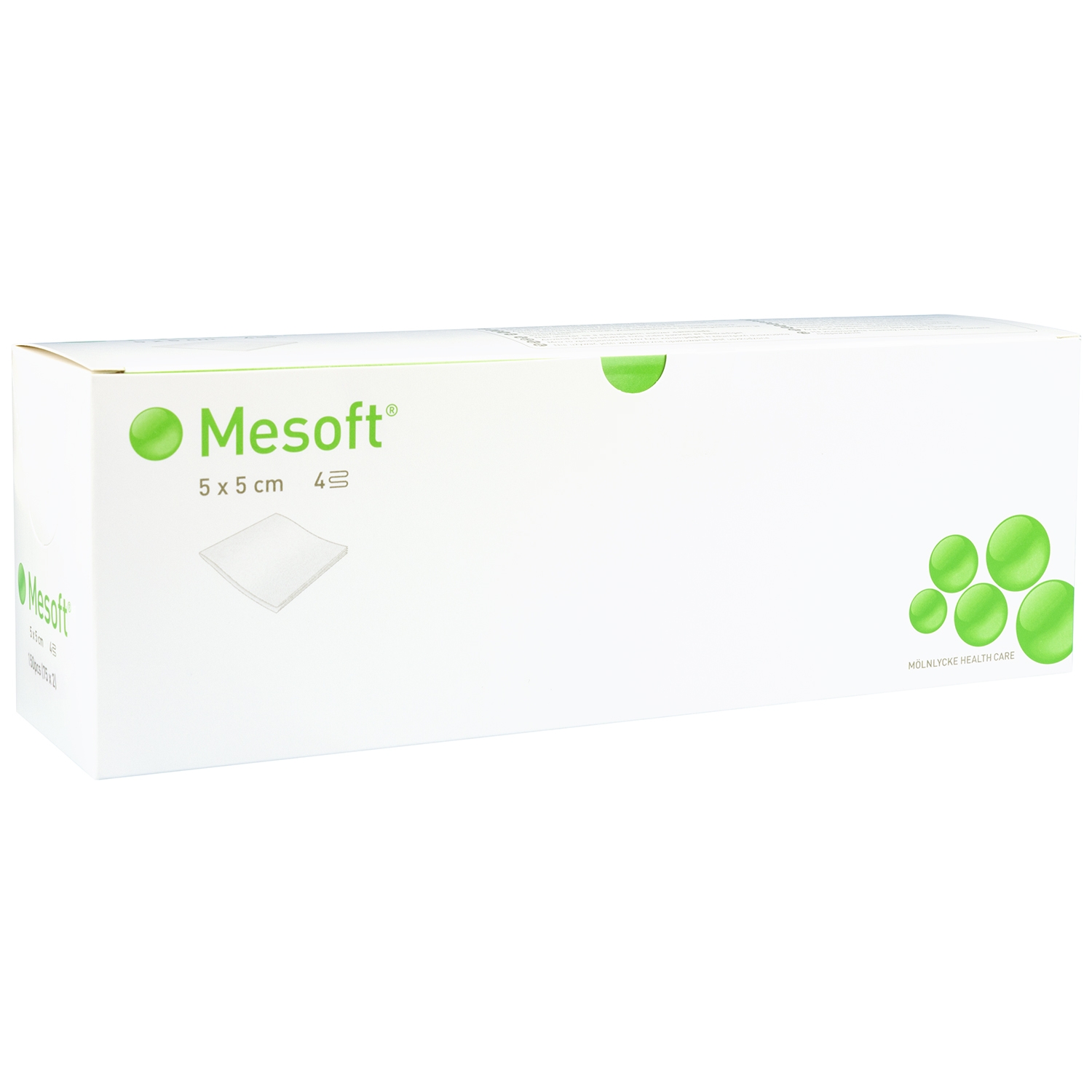 Steriel kompres non woven Mesoft - 5 x 5 cm (30 x 5 st)