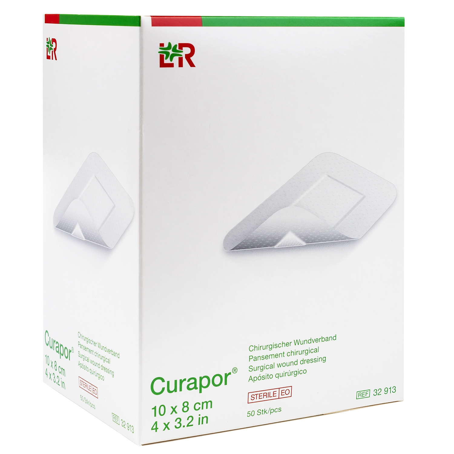 Curapor chirurgisch steriel - 10 x 8 cm (50 st)
