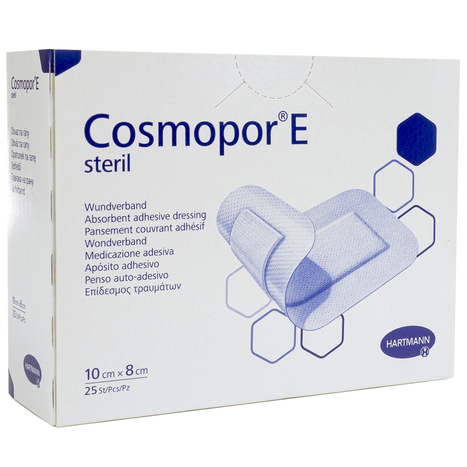 Cosmopor E latexvrij steriel - 10 x 8 cm (25 st)