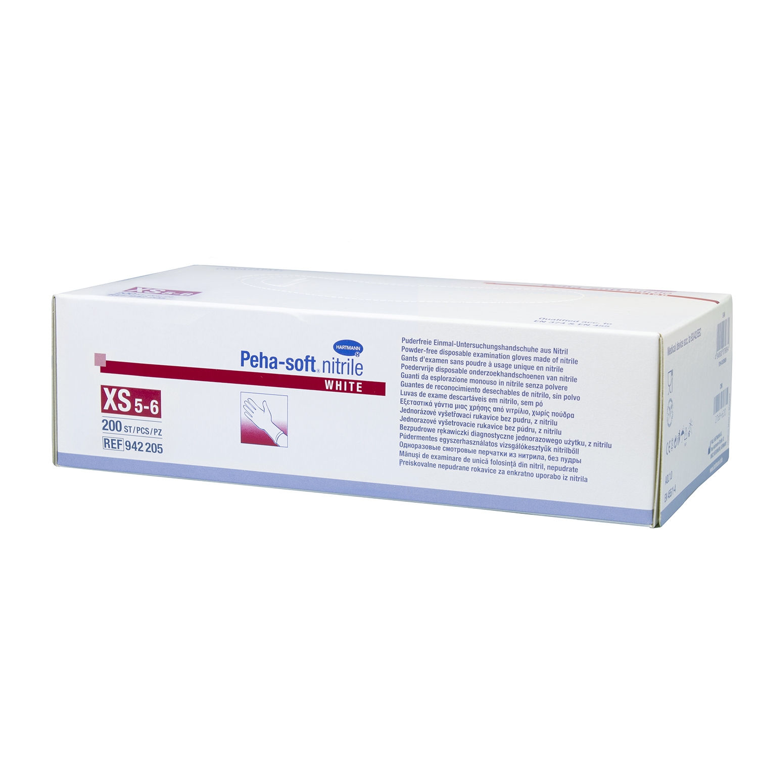 Handschoen Peha-Soft nitrile wit - XS (200 st)