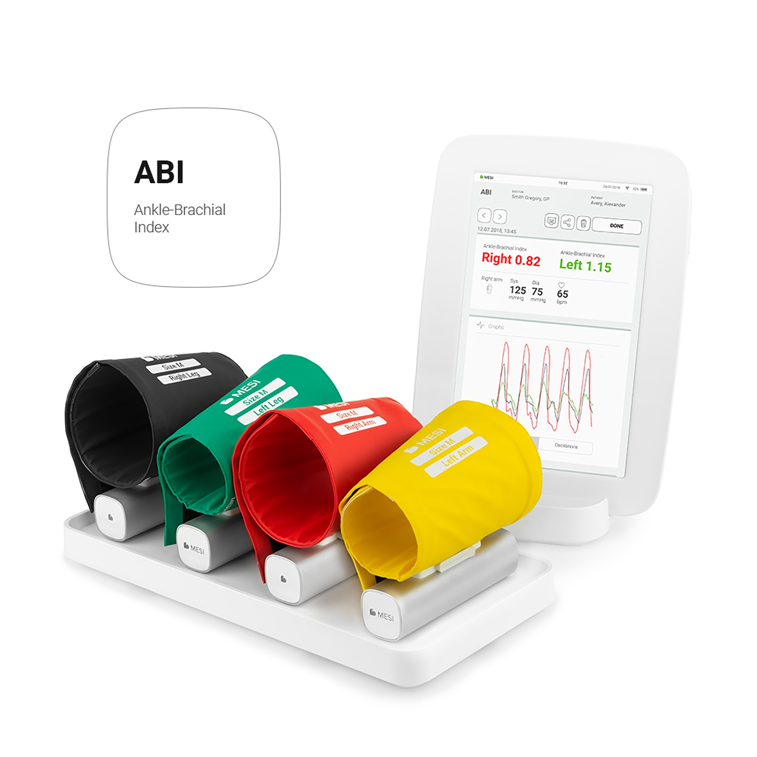 MESI mTABLET + ABI - Ankle Brachial Index - draadloos