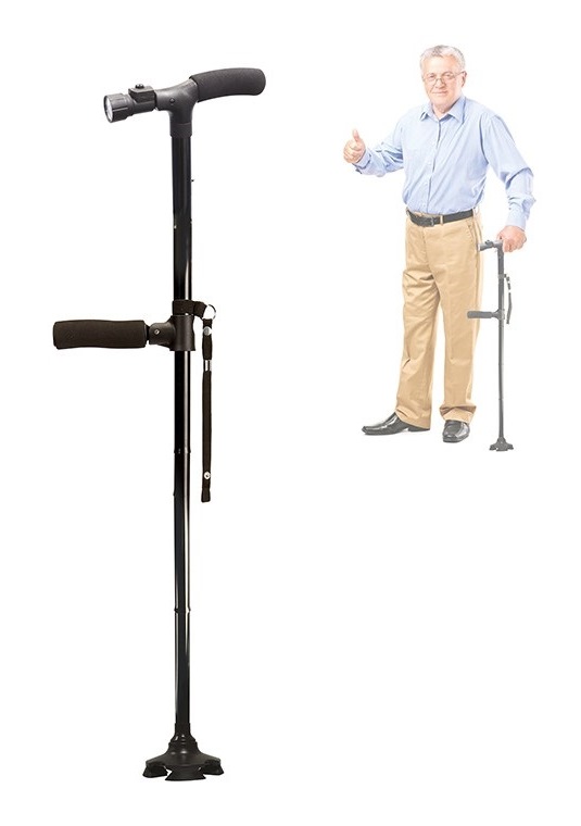 Wandelstok Clever Cane 3 in 1 – opvouwbaar