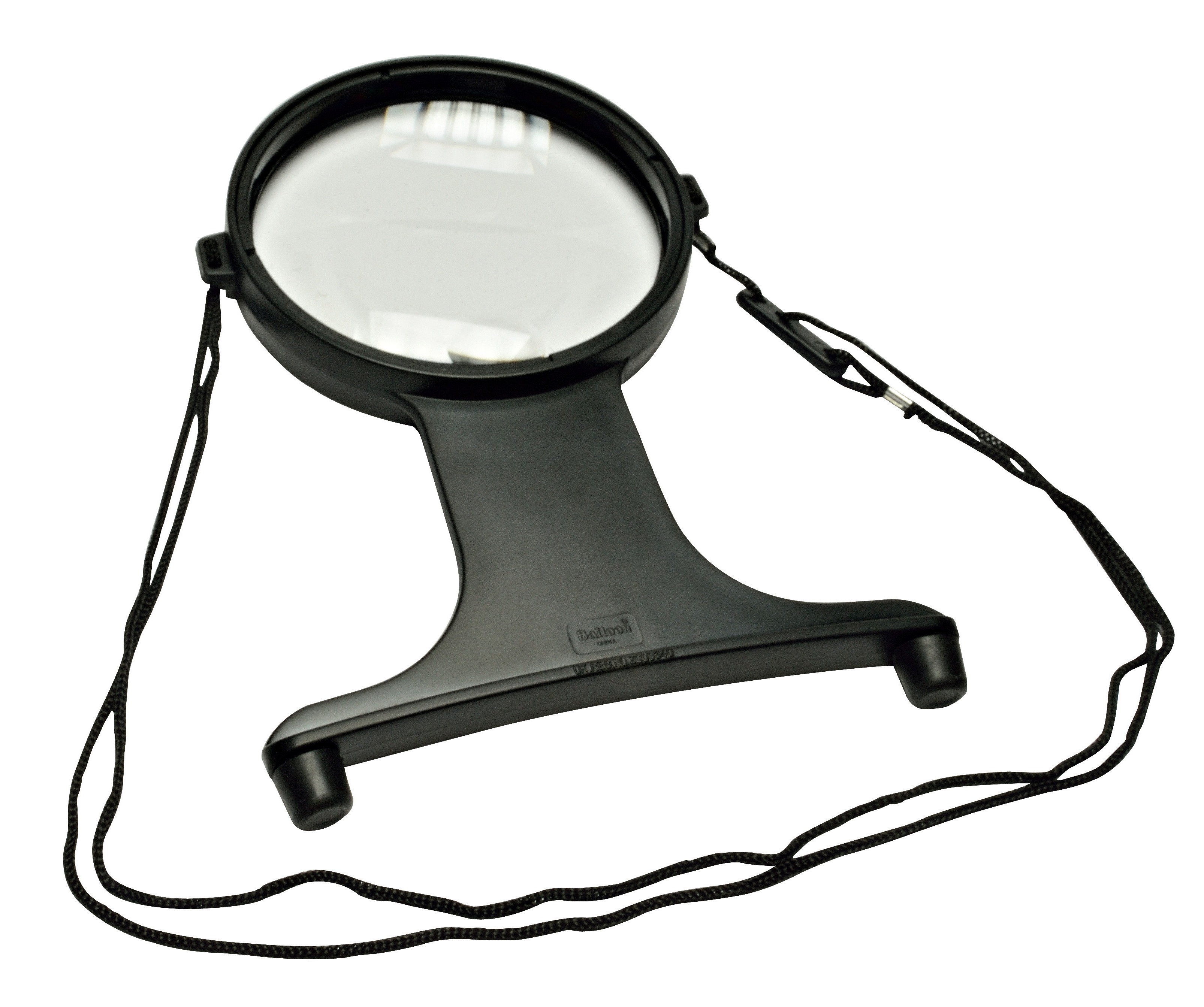 Vergrootglas met halskoordje - met geïntegreerde lens - vergroting x 2 - 10,5 cm