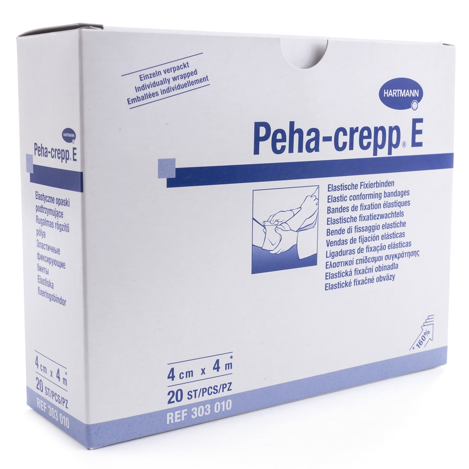 Peha-fix afzonderlijk verpakt - 4 cm x 4 m (20 st) (peha-crepe)