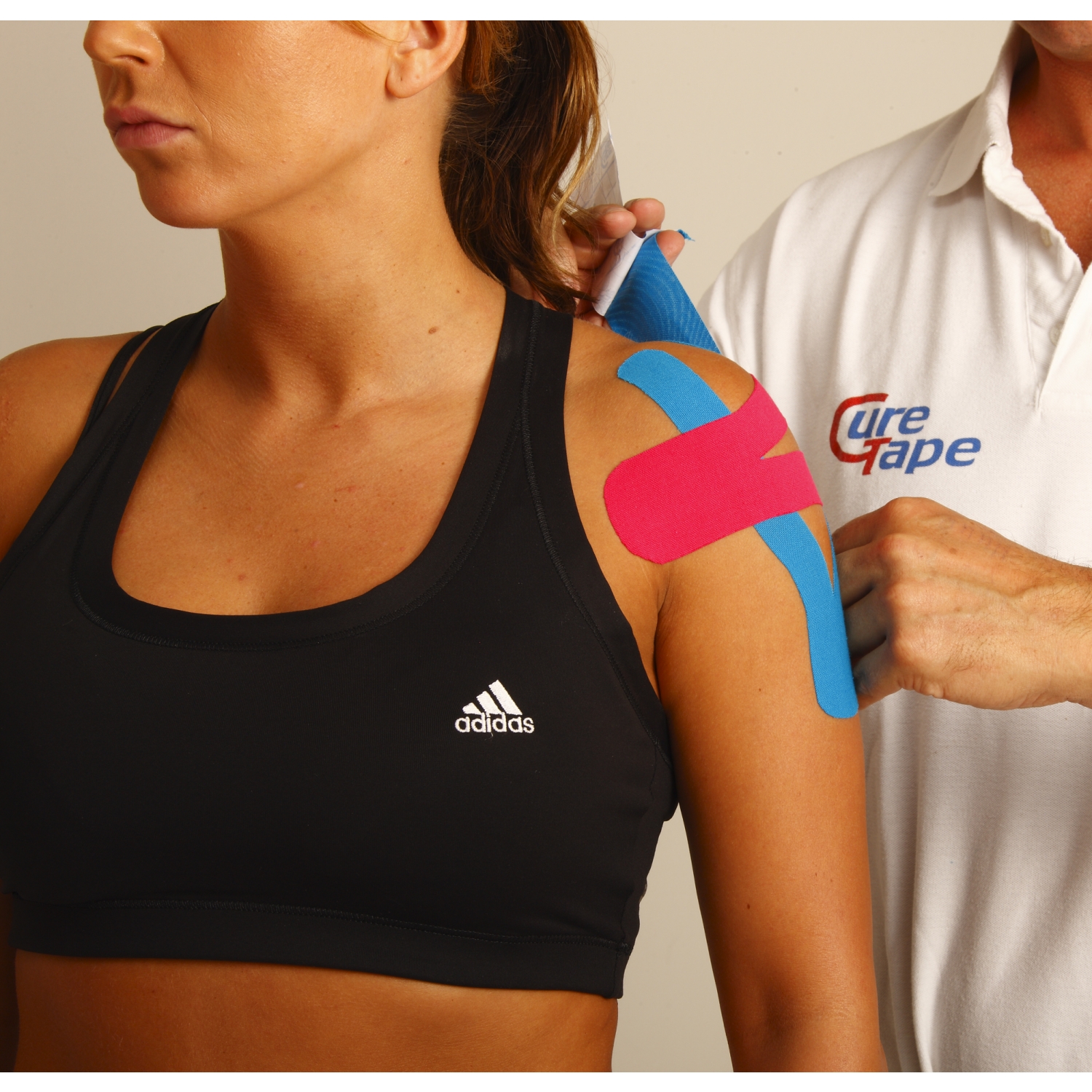 CureTape Sports kinesiotape - 5 cm x 5 m - blauw