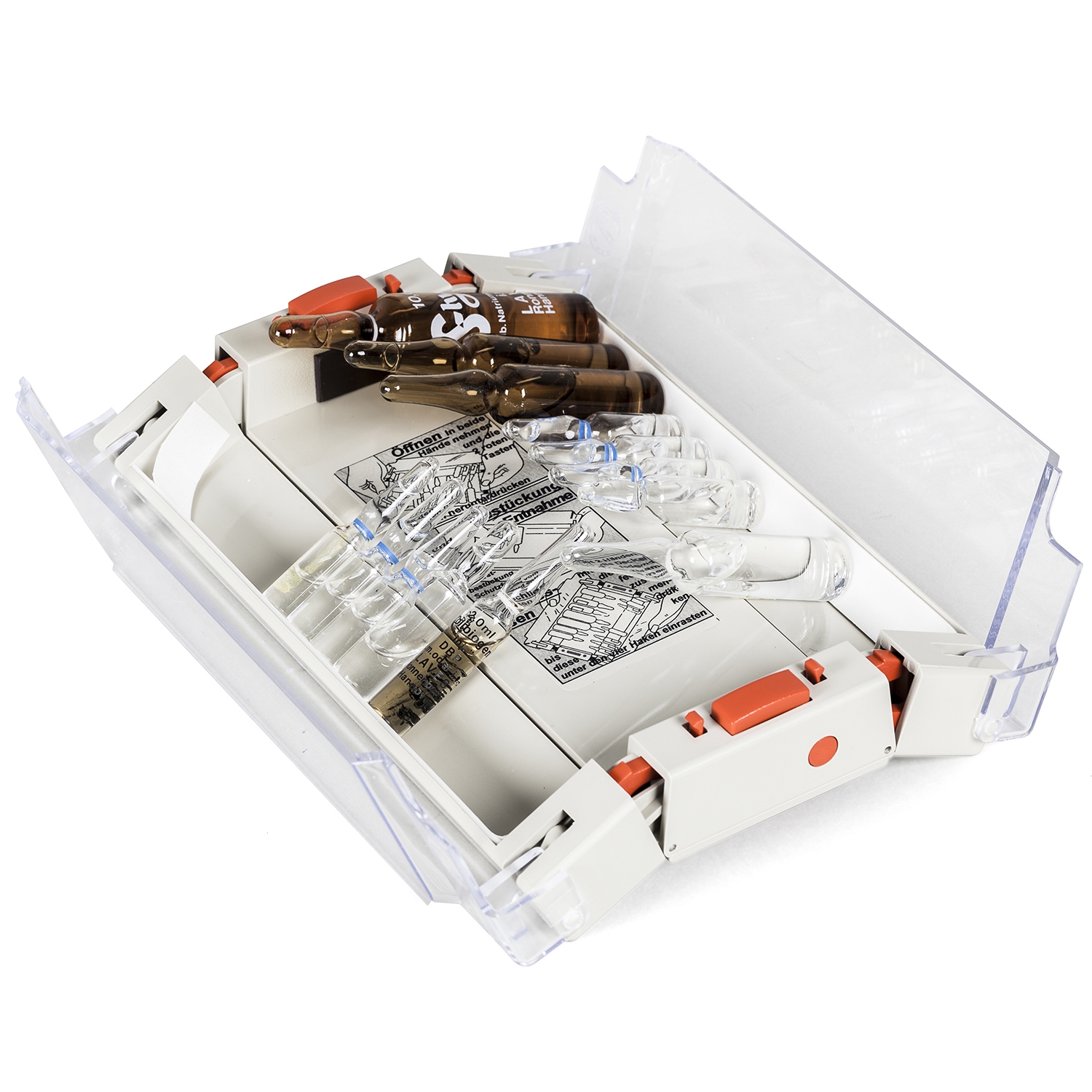 Ampullenhouder / etui Durasol - ABS polymeer doorzichtig