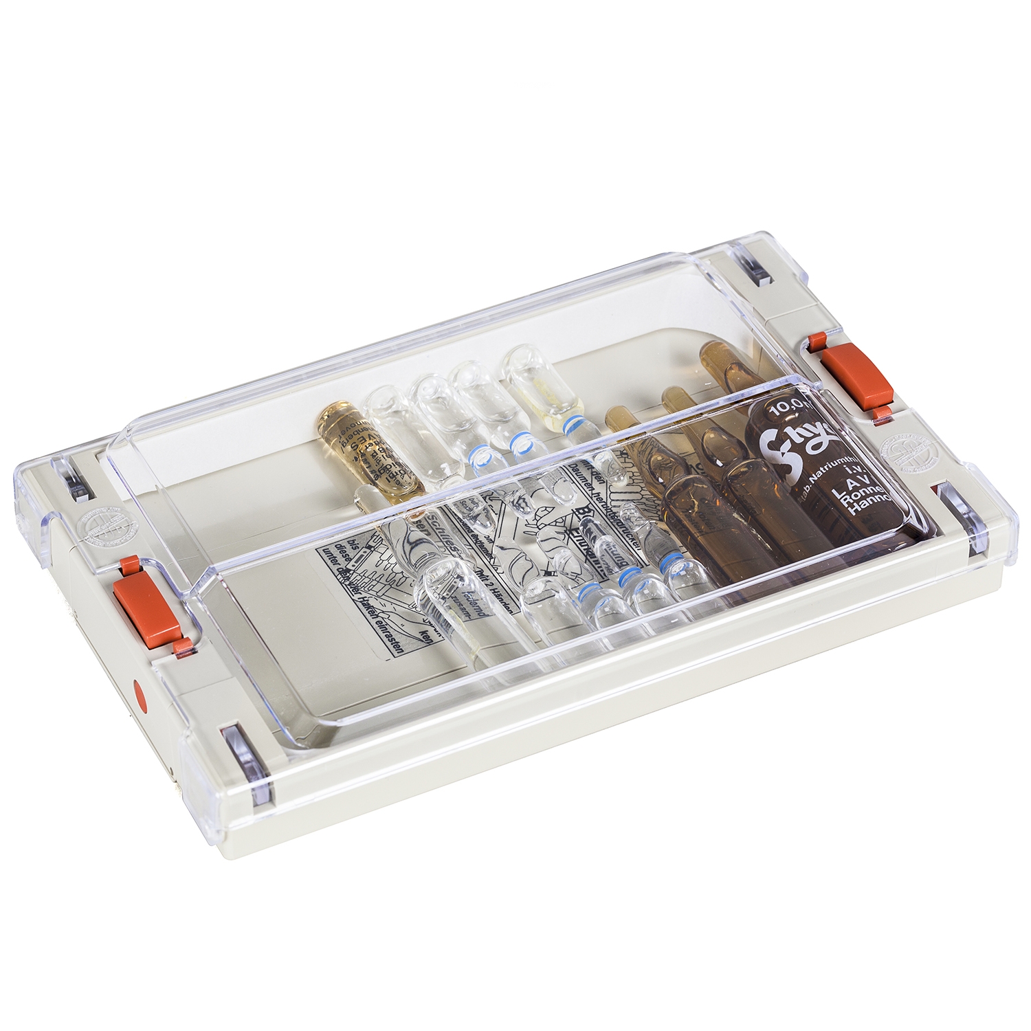 Ampullenhouder / etui Durasol - ABS polymeer doorzichtig