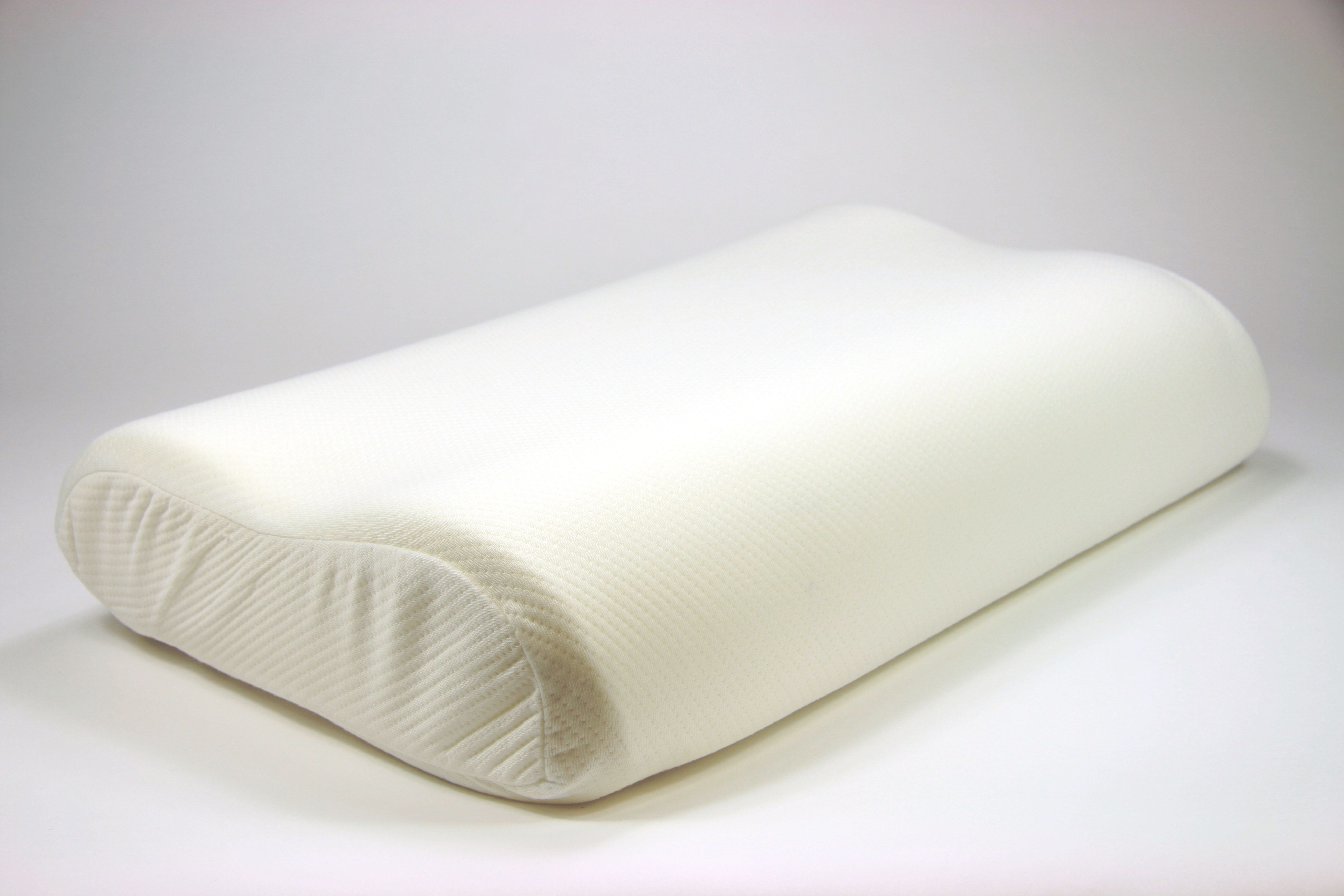 Hoofdkussen nekcomfort traagschuim 60 x 35 x 11/13 cm