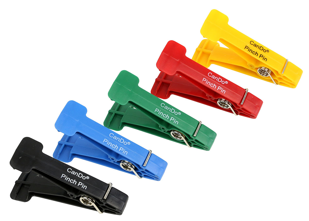 Graded Pinch vinger trainer - progressieve wasknijpers - licht - rood (10 st)