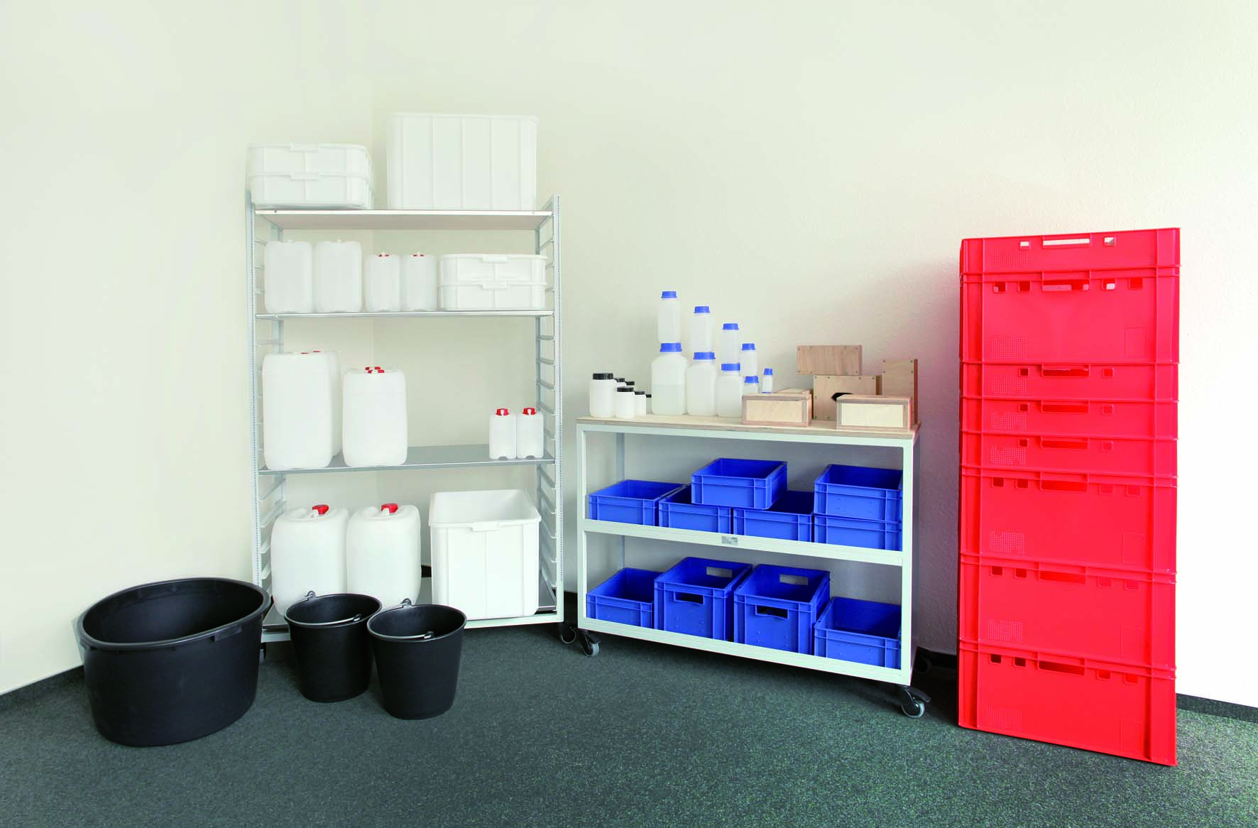 WorkPark WP - Dozen-Kratten-Emmers - set 63-delig