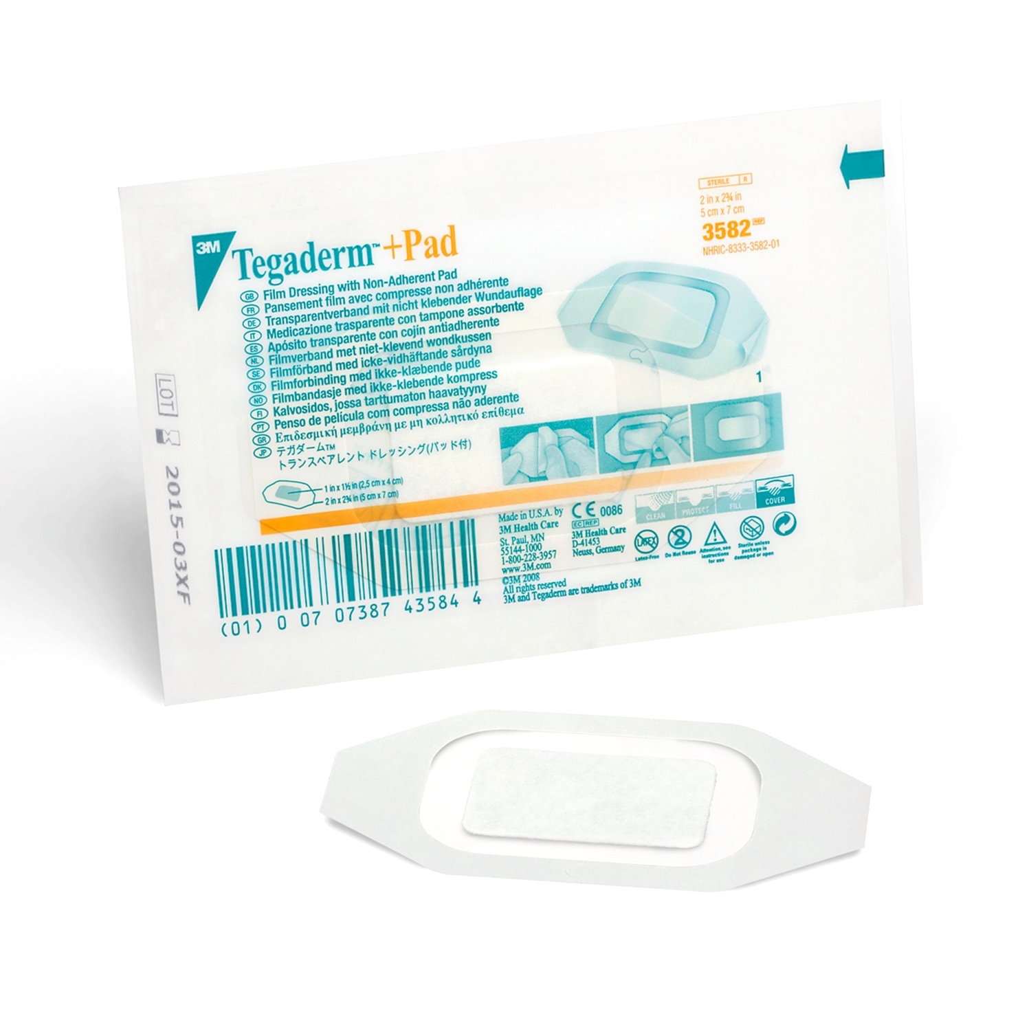 Tegaderm + Pad steriel - 5 x 7 cm (50 st)