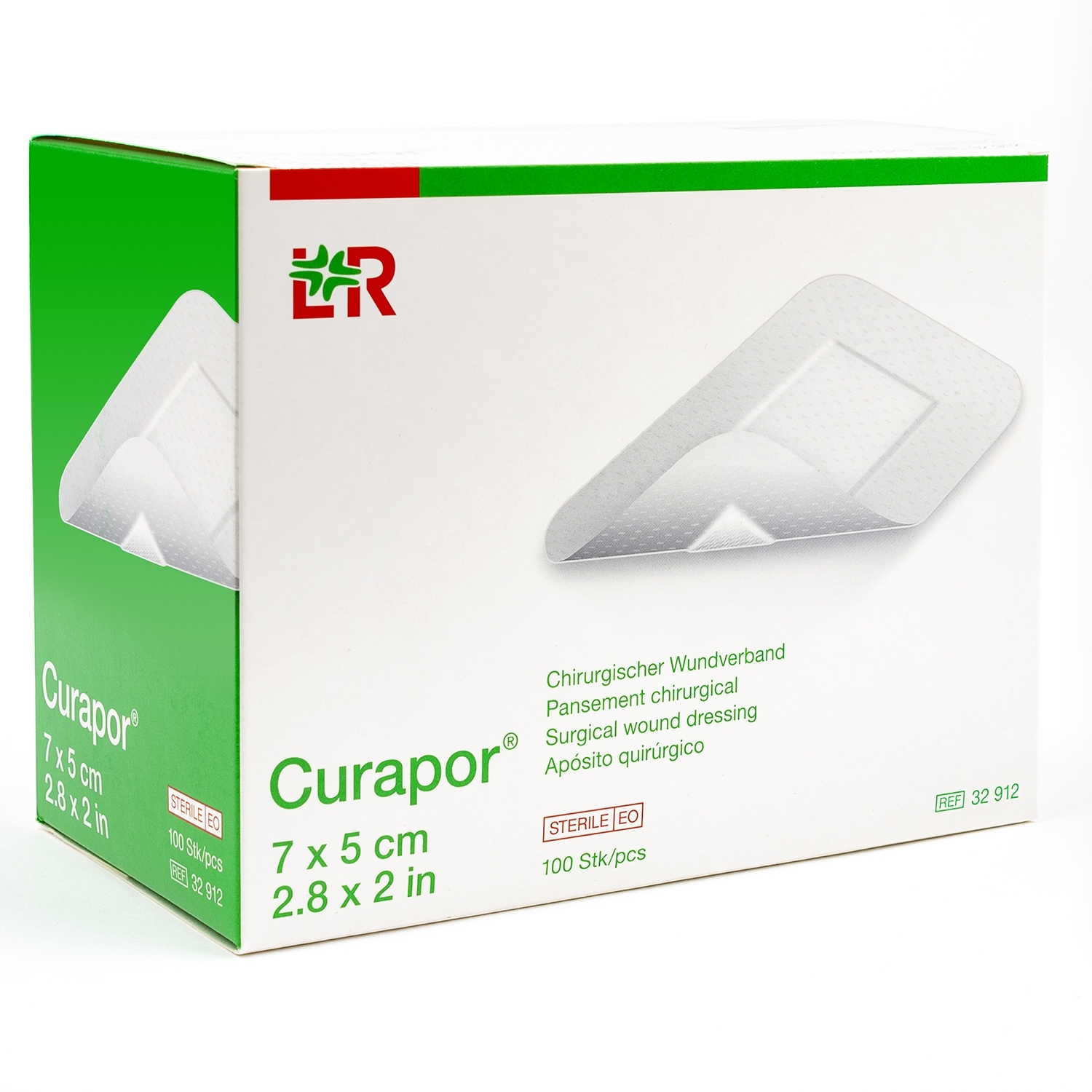 Curapor chirurgisch steriel - 7 x 5 cm (100 st)