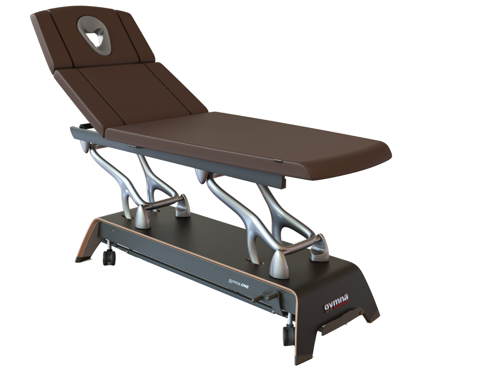 gymna.ONE T7, Zwart/Zilver, rug motor  - Dark Chocolate