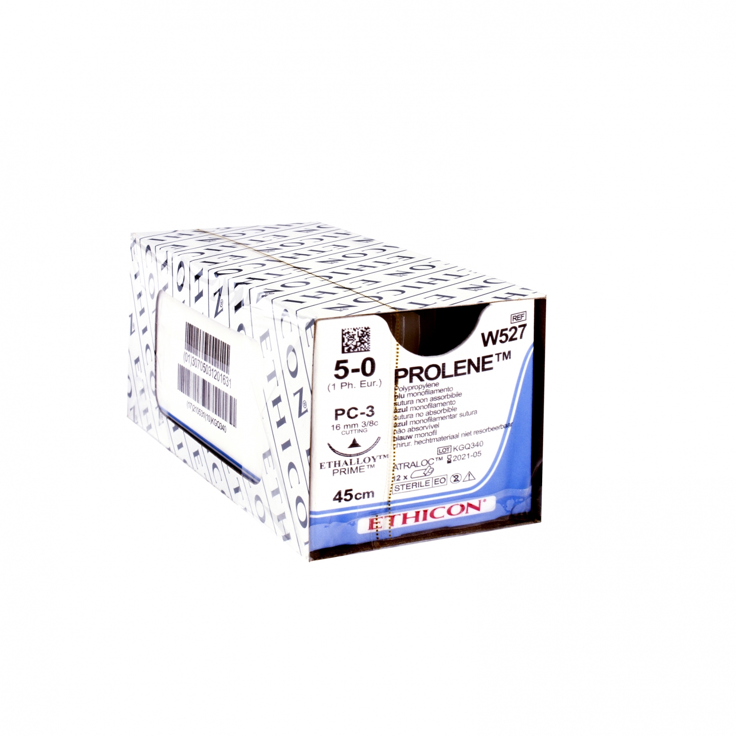 Prolene - 5-0 - PC-3 prime - 16 mm - 45 cm (12 st)